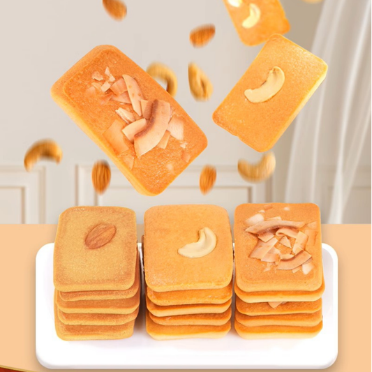 网红零食|坚果芙饼干-巴旦木椰子腰果|10克