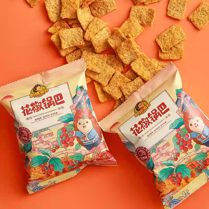 网红零食|刺猬阿甘花椒锅巴|15g小包装