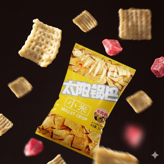 怀旧经典|太阳小米锅巴脆老式80后怀旧|50克单包