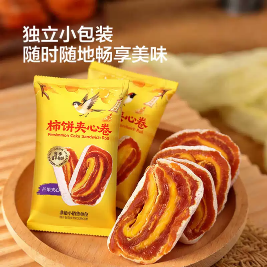 山姆| 富平柿饼夹心卷（芒果+黄桃双拼）｜单包12g