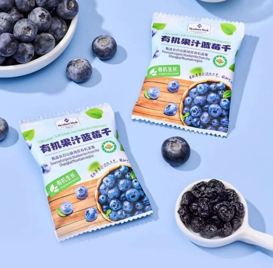 山姆｜MM 有机果汁蓝莓干（Organic Juice Infused Dried Blueberries）｜单包16g
